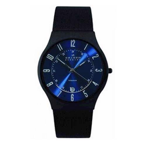 Image of Skagen Titanium herreur med stål blå urskive